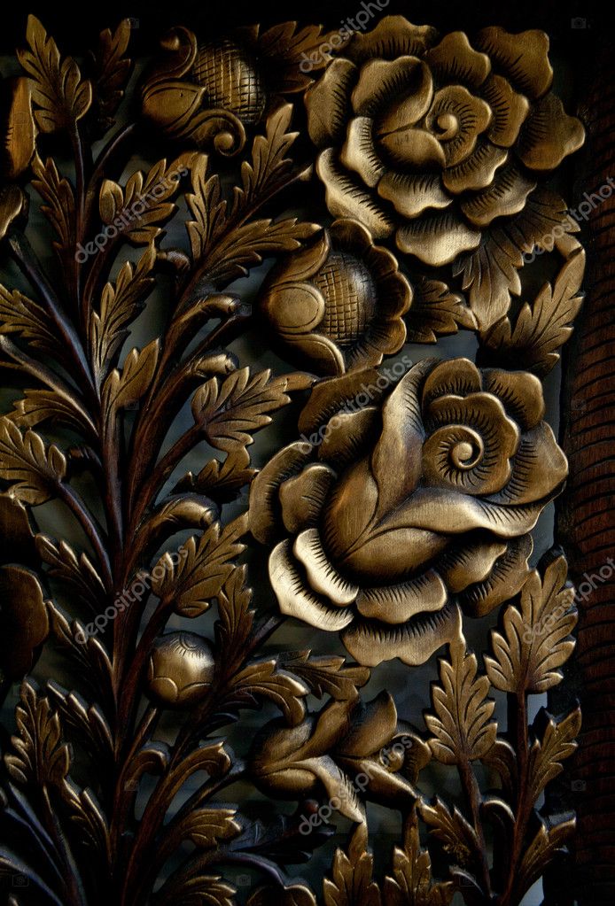 Ornate wood carving patterns Wooden