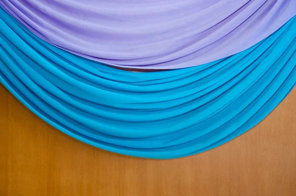 Purple blue curtain
