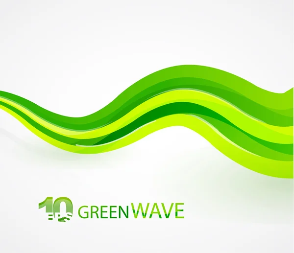 Abstract Green Wave