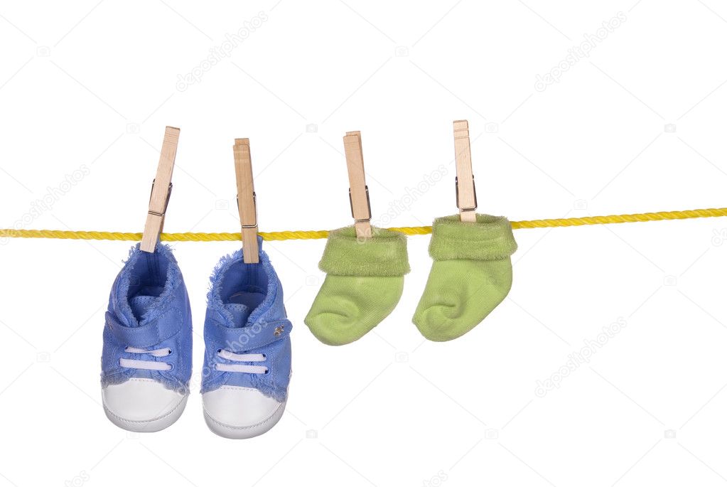 hanging baby shoes