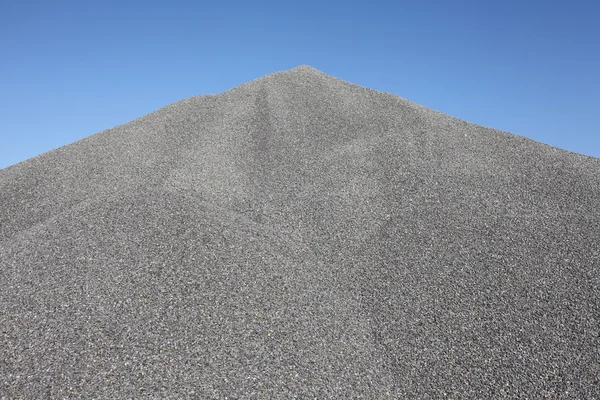 Gray gravel mound