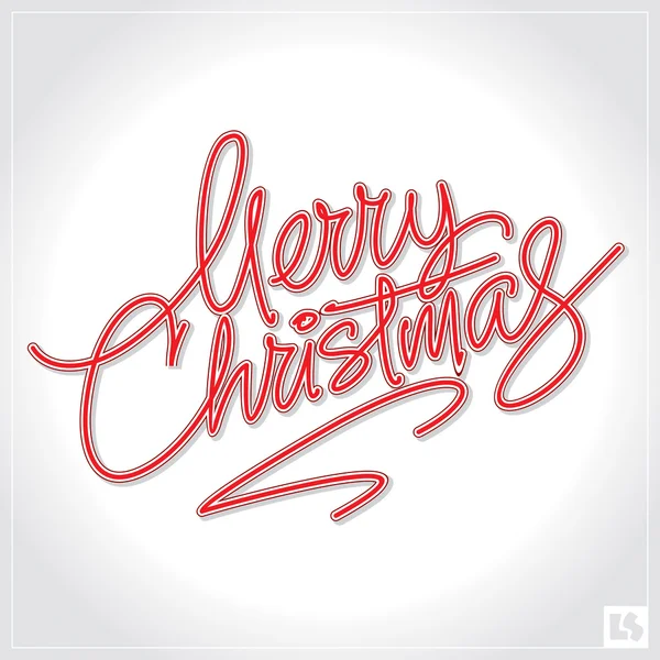 Merry Christmas Hand Lettering Vector