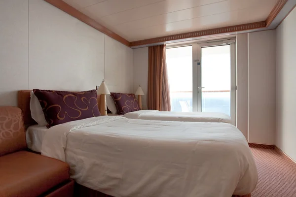 Hotel room on cruise liner - two bed room