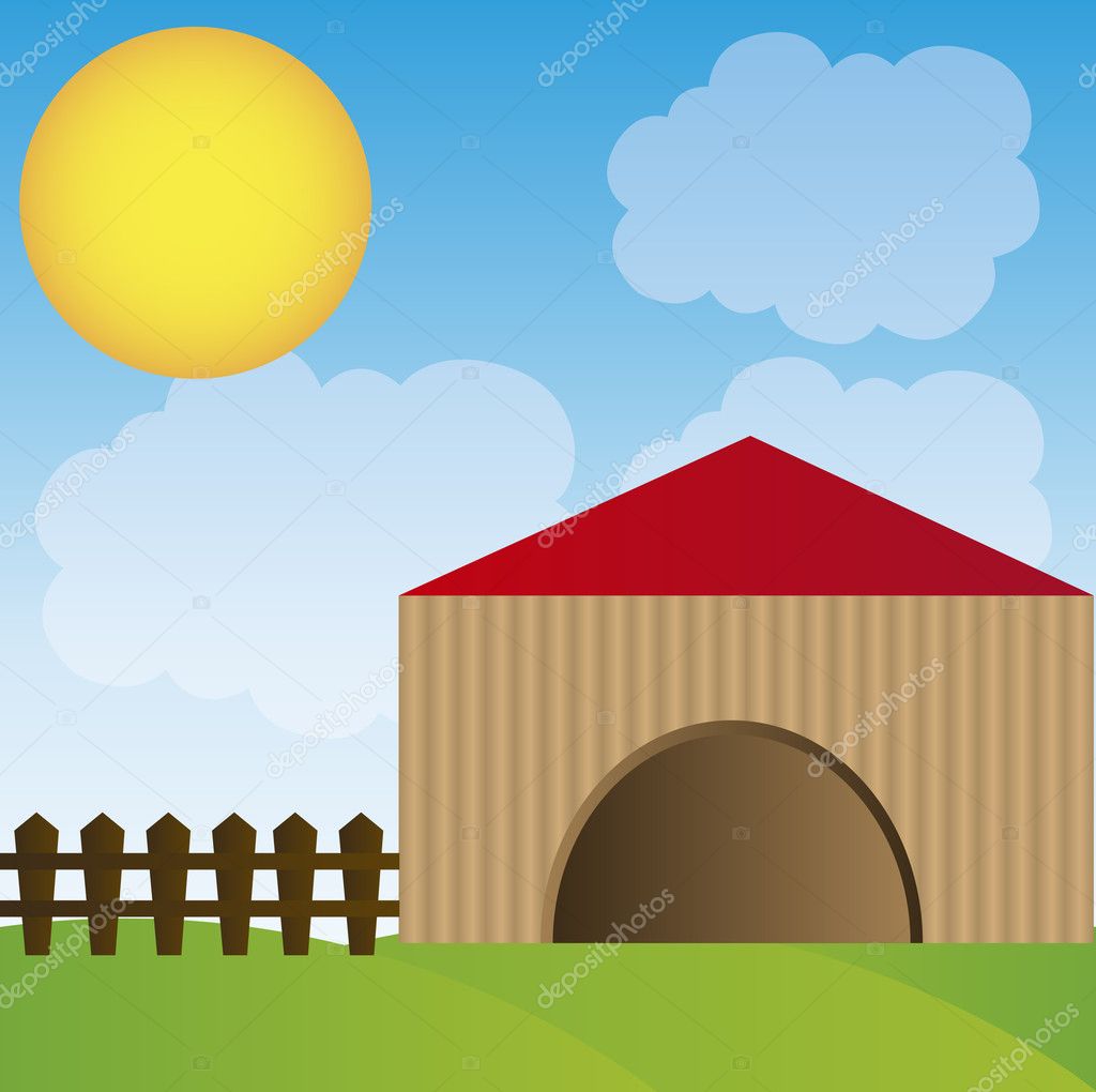 Farm Fence Cartoon