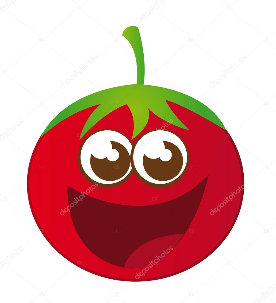 a cartoon tomato