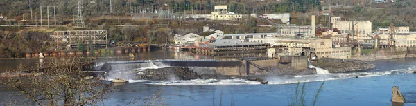 Old industrial complex panorama, Oregon city OR. — Stock Photo #7912271