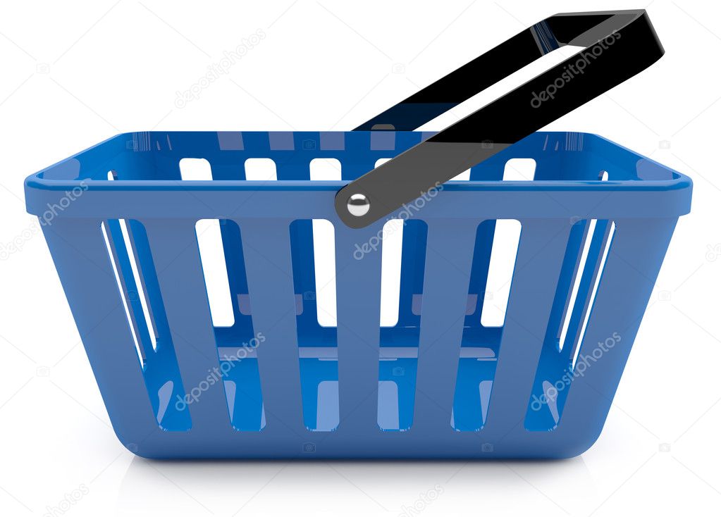 Blue Plastic Basket