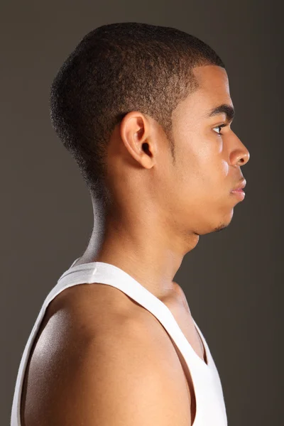 Profile of young handsome African American man — Stock Photo #7090605