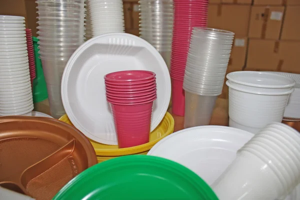 Plastic dish-ware