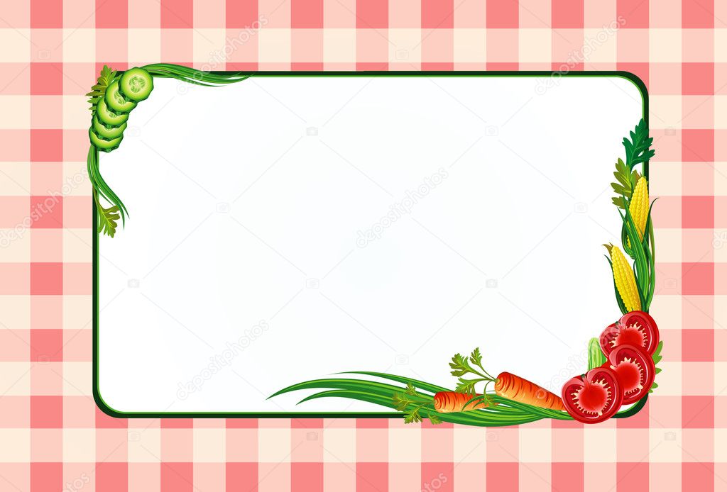 Border Of Vegetables