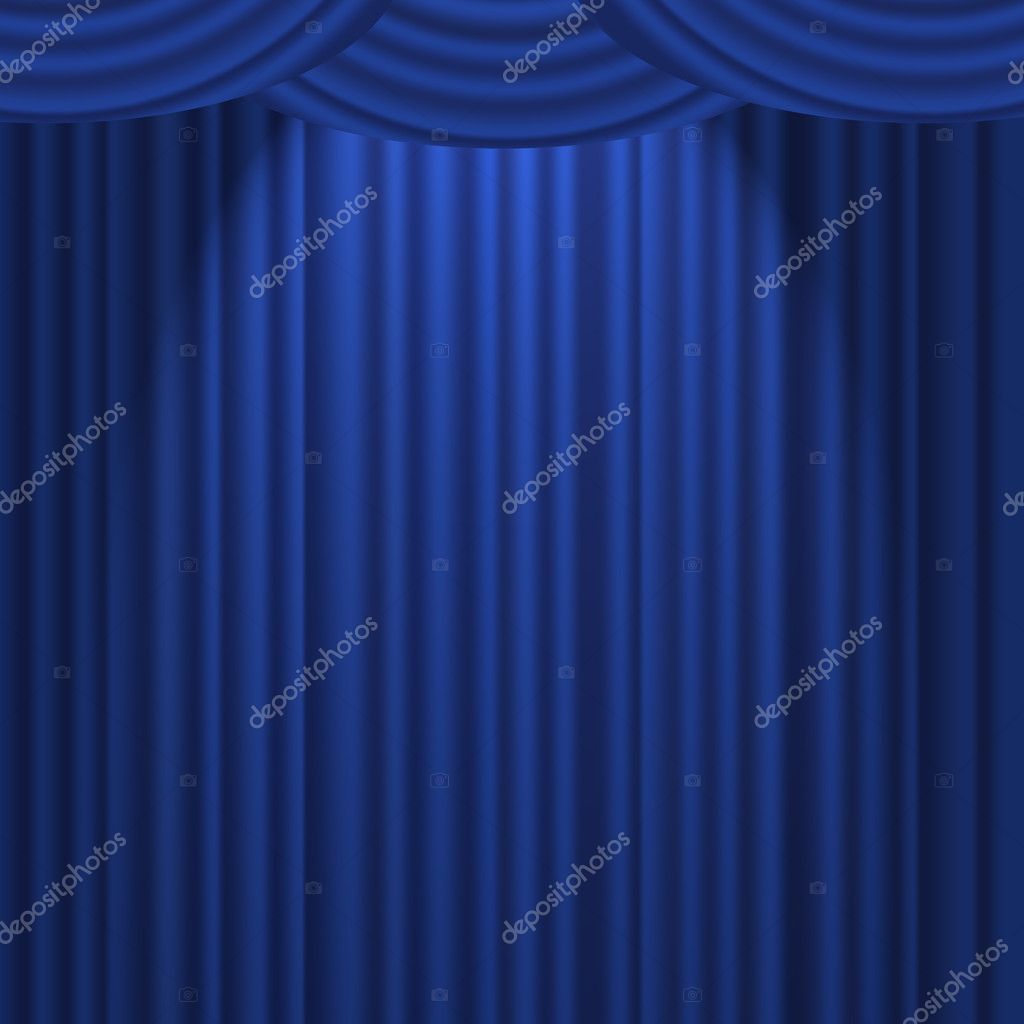 blue curtain images