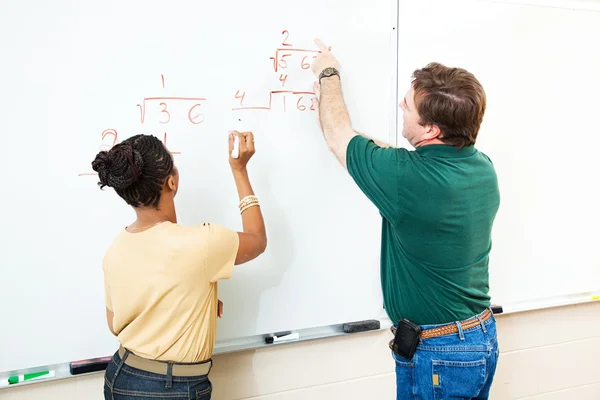 Math Class - Student and Teacher