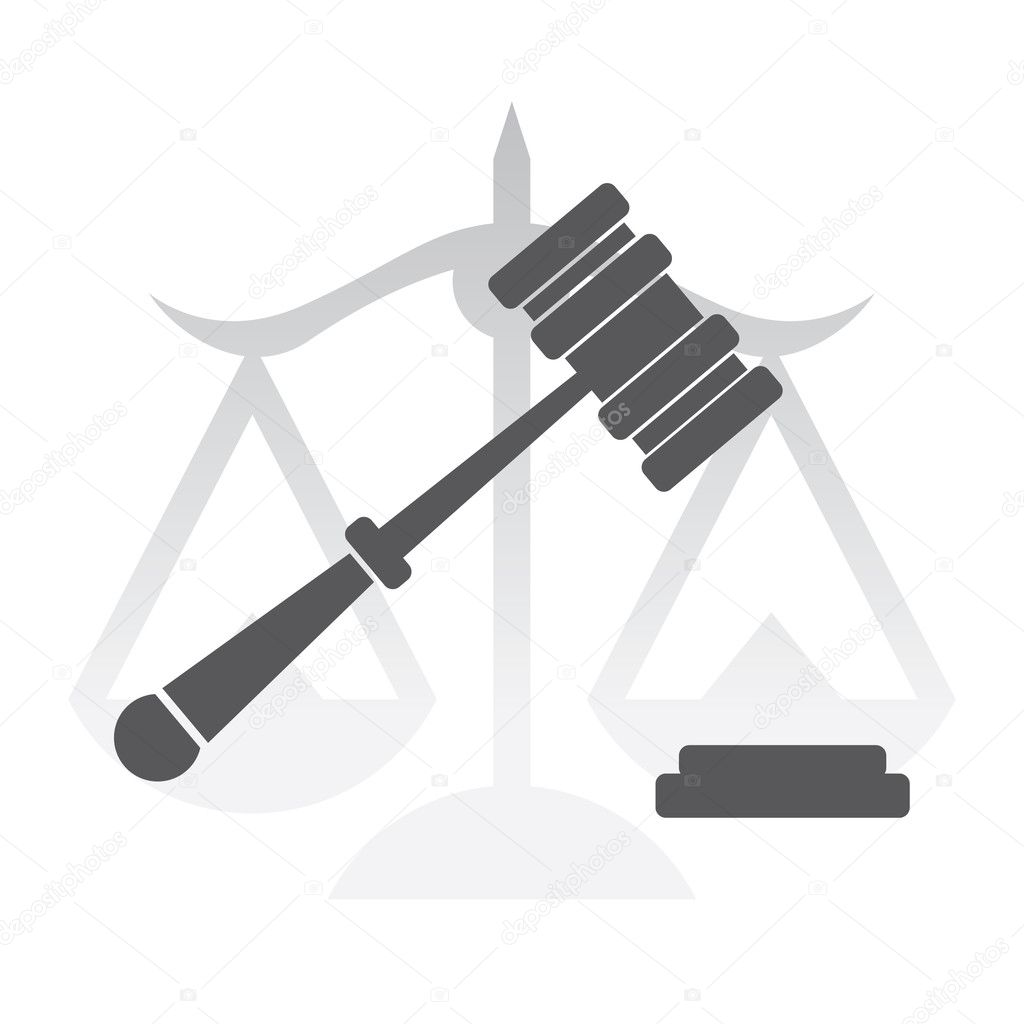 Judge hammer — Stock Vector © i3alda #6822613