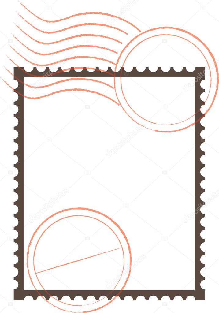 Postage Stamp Frame — Stock Vector © angeliquedesign 7469879