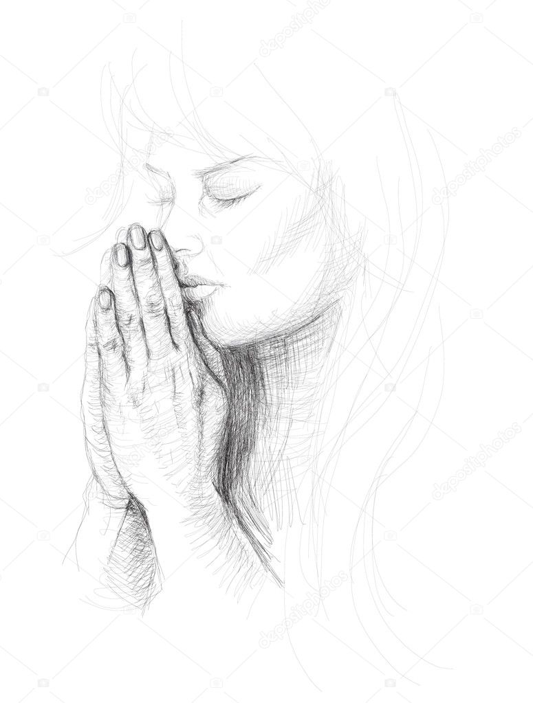 Praying Woman — Stock Vector © Muamu #6775266