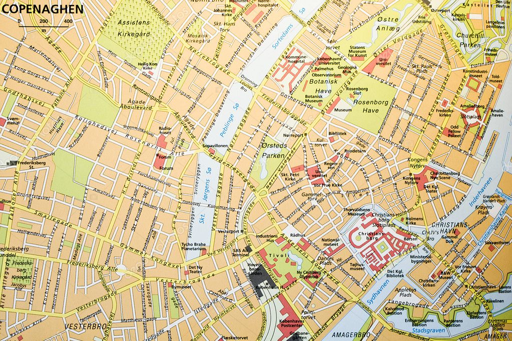 Karta över Köpenhamn — Stockfoto #6759957
