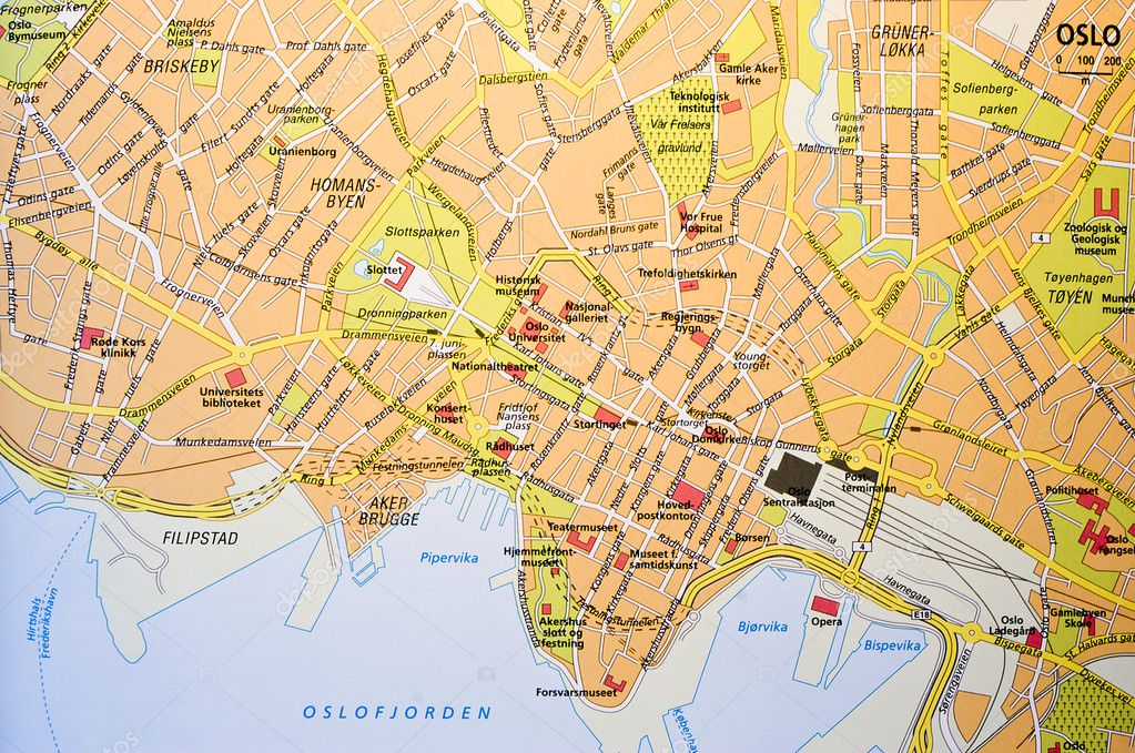 Oslo karta — Stockfotografi © arkanoide #6760304