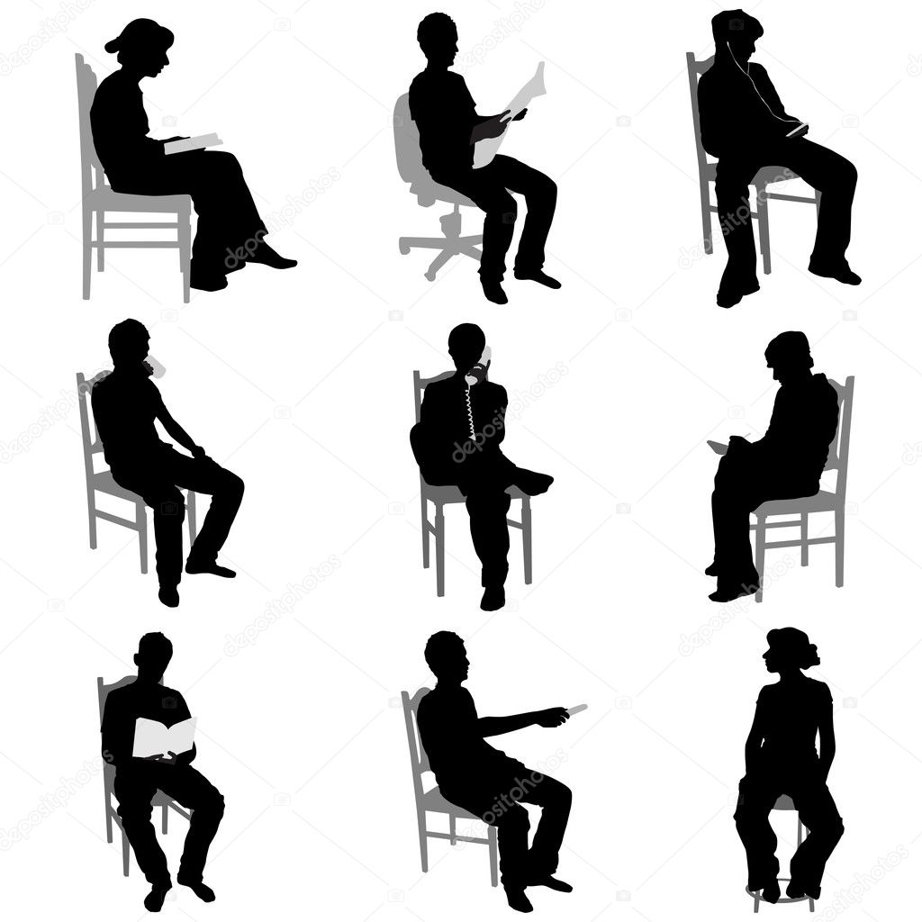 Sitting People Texture