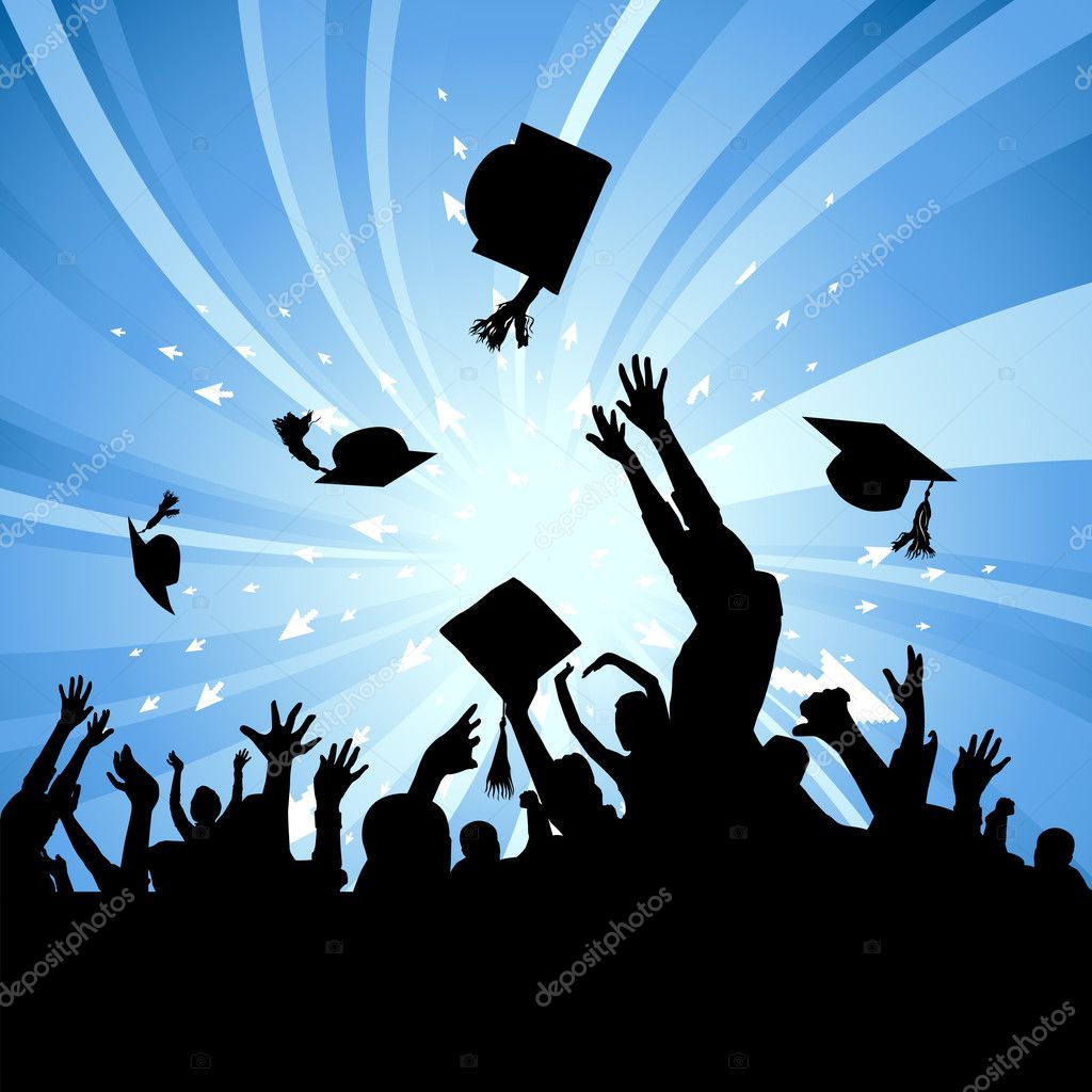 Graduation party — Stock Vector © bogalo #7615507