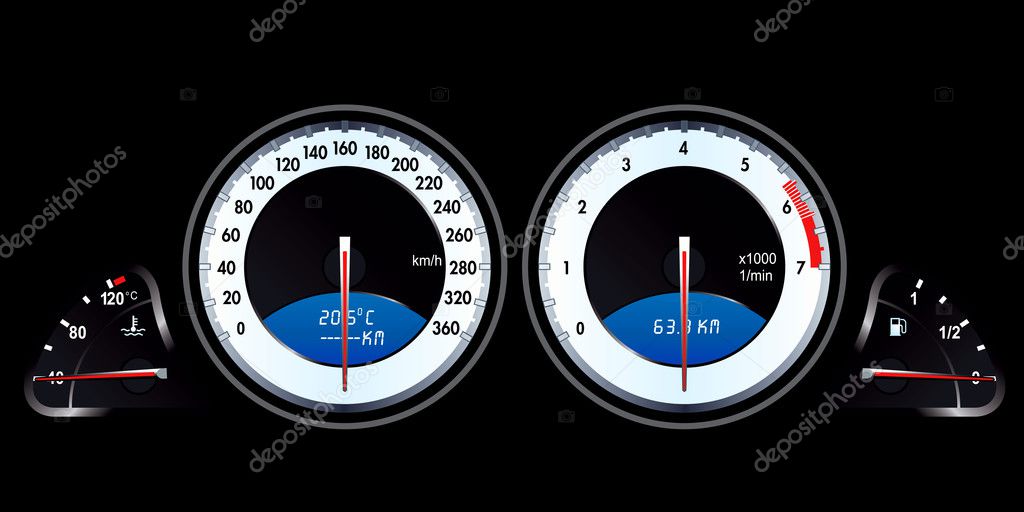 Race Car Speedometer