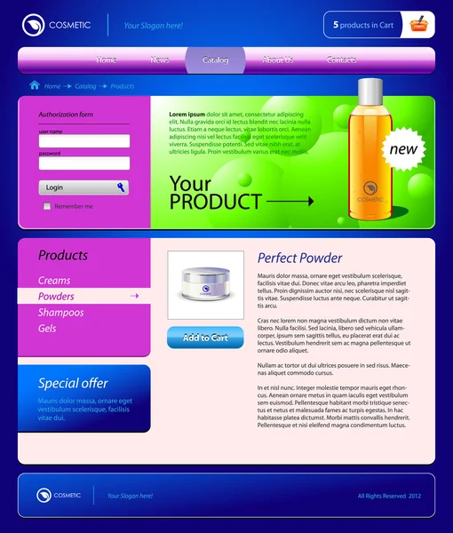 Cosmetics online shop
