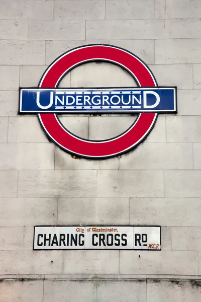 Charing Cross Road & London Underground Sign