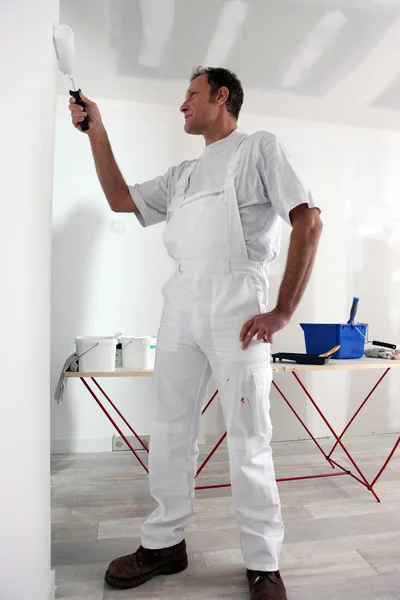 Decorator painting wall