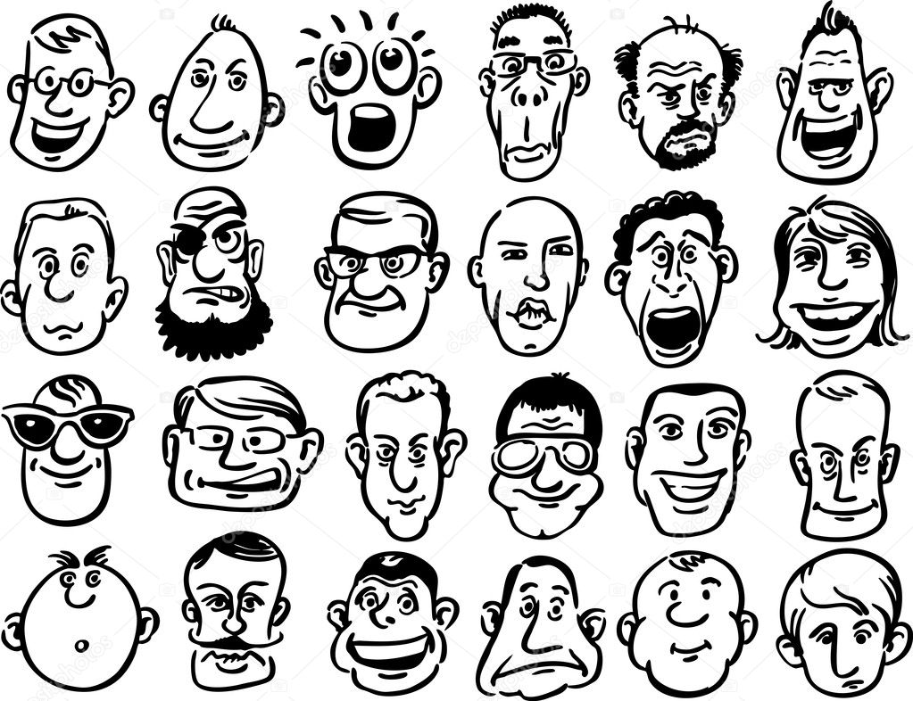 caricature faces
