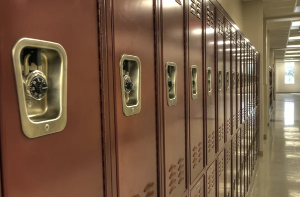 HDR of Lockers at High School