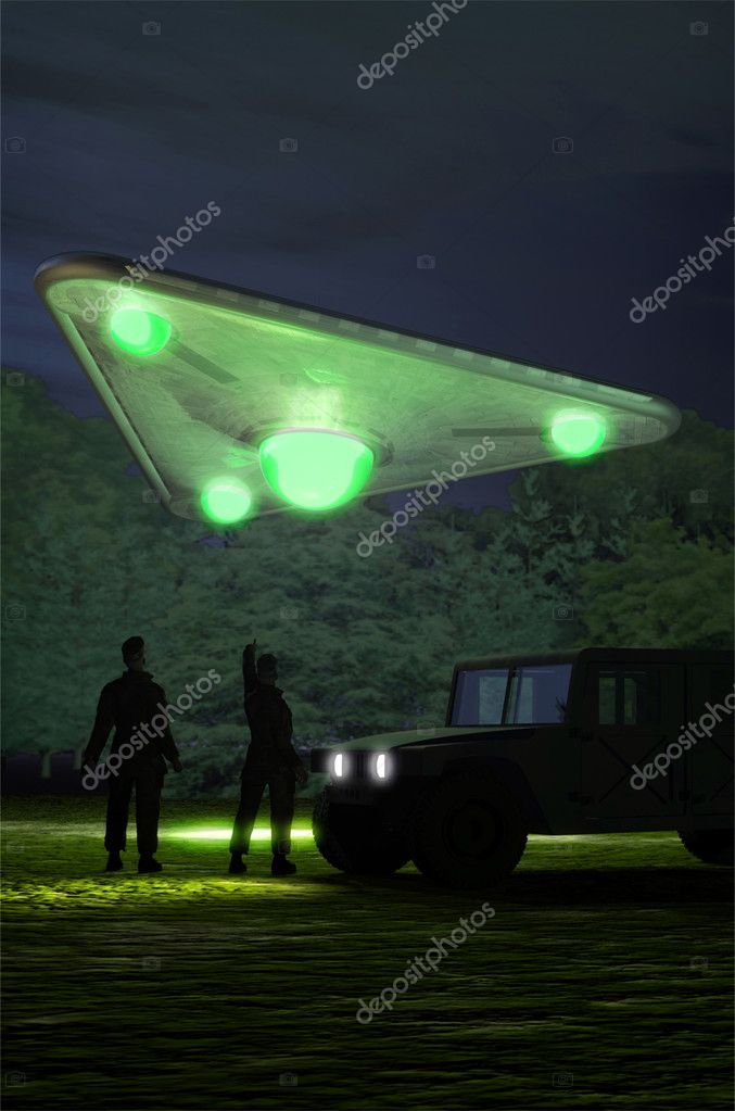 Ufo Alien Landing Stock Photo Innovari 7219325