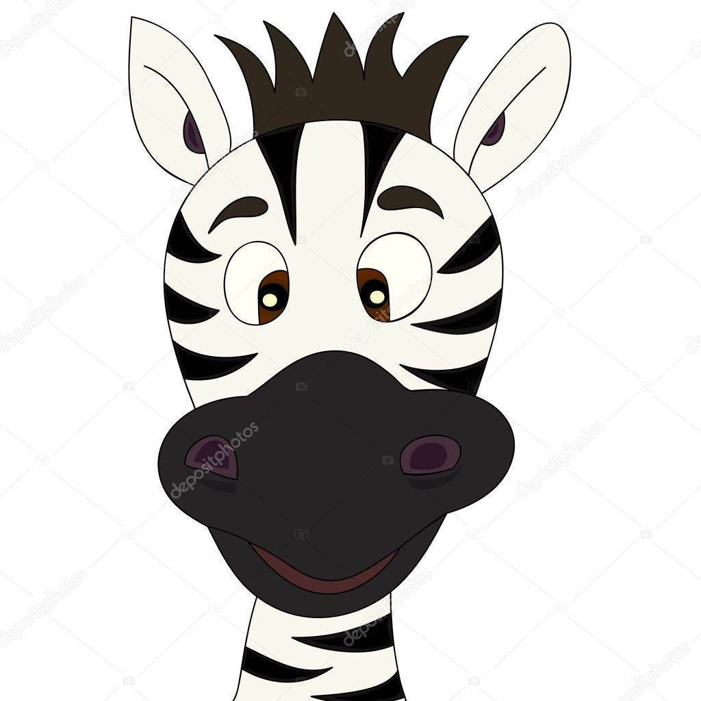 Cartoon Zebra Face