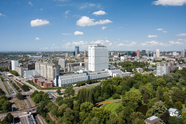 Aerial view of the Erasmus university hospital of Rotterdam, the