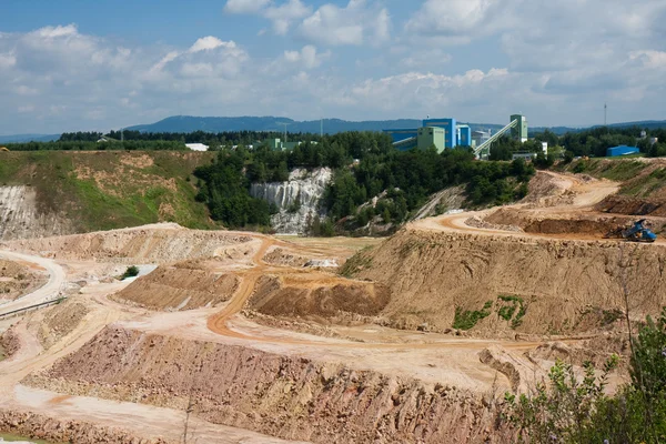 Magnesium open pit mine in Czech republic