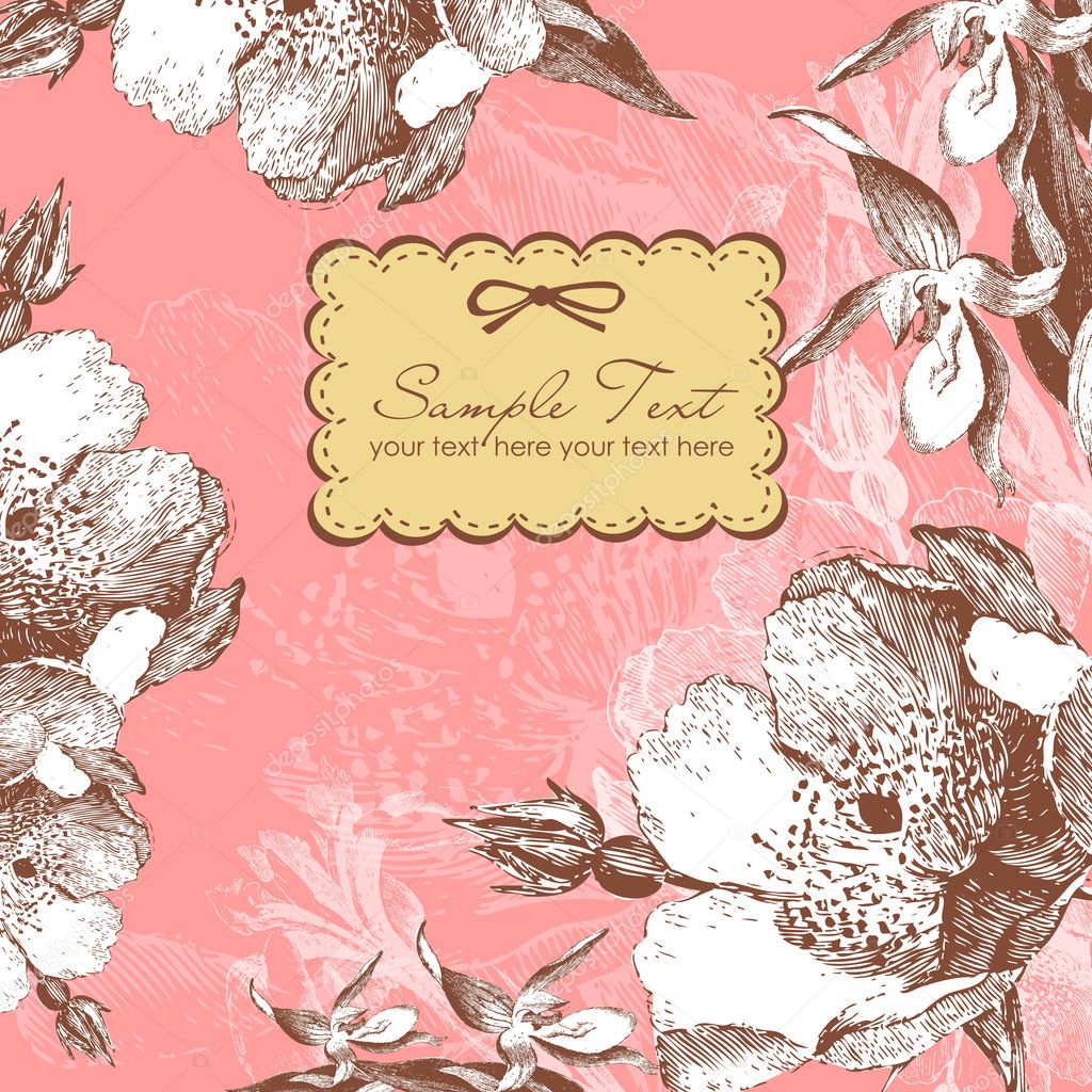 Twitter Background Vintage Flowers Wroc Awski Informator Vintage Flower Seamless Pattern Background Stock Vector 24108127