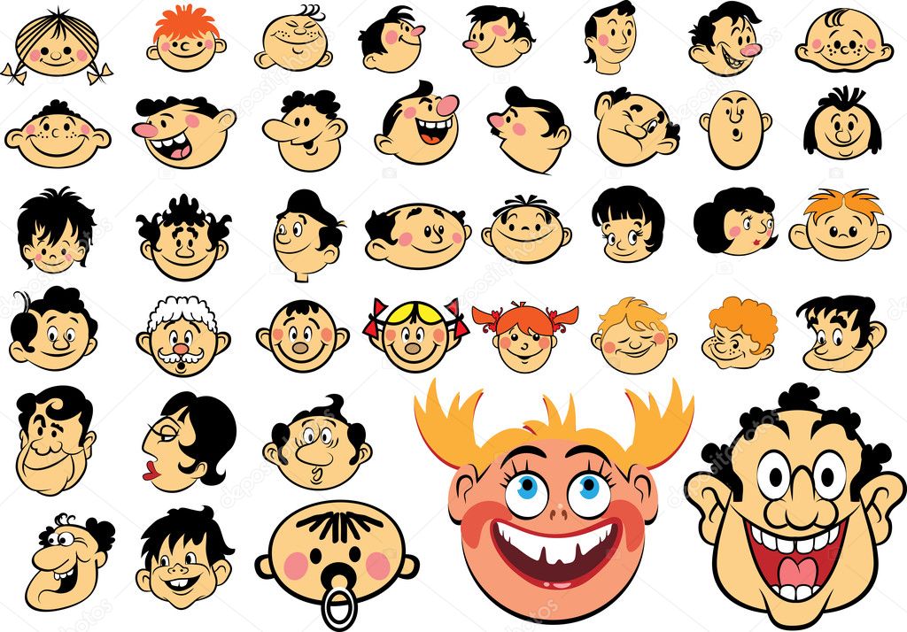 Faces In Cartoon