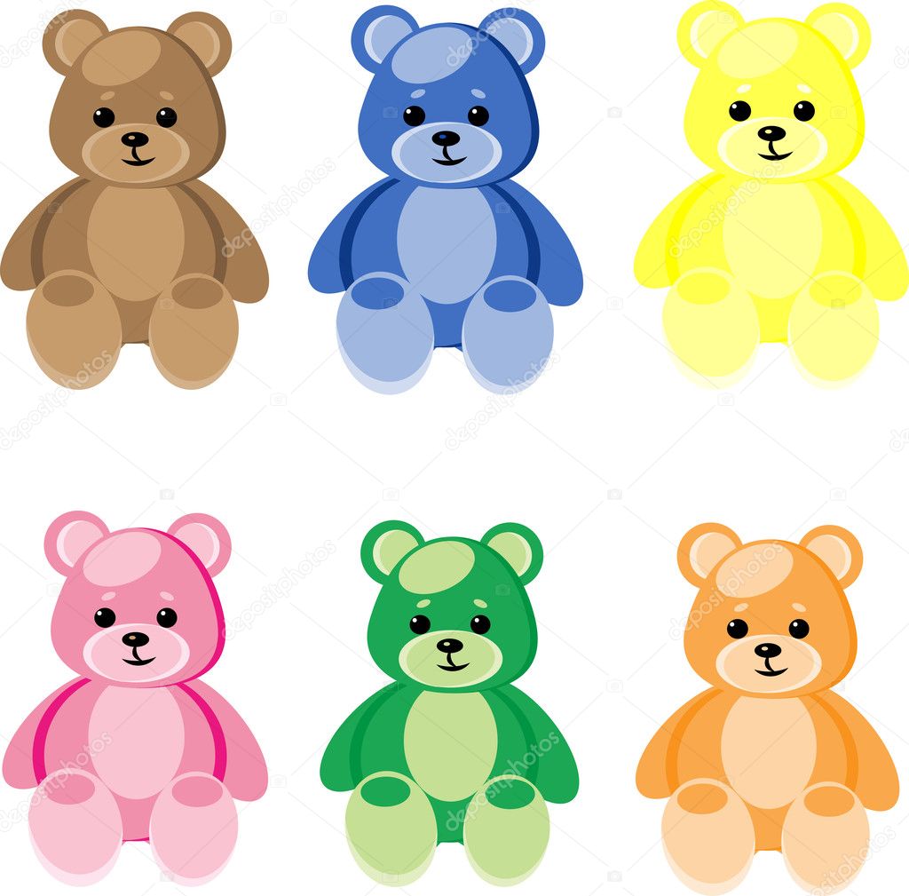 all color teddy bear