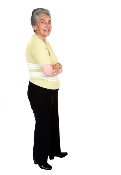 Elderly happy woman - full body — Stock Photo #7704904