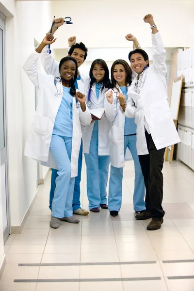 Happy group of doctors