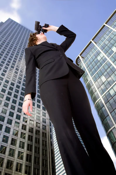 Business vision - woman in corporate environment