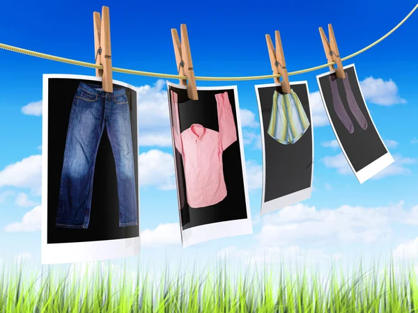 Clothes to dry — Stock Photo #7771550
