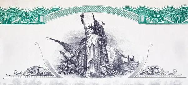 Engraving Statue of Liberty Stock Certificate Vignette