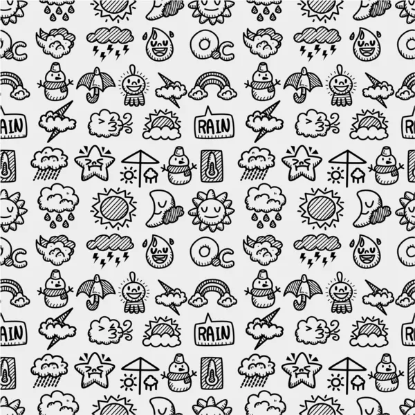 Weather Pattern Drawing | hand draw weather seamless pattern stock vector Weather Pattern Drawing | hand draw weather seamless pattern stock vector