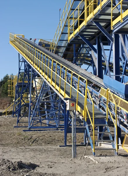 Conveyor belt in the quarry