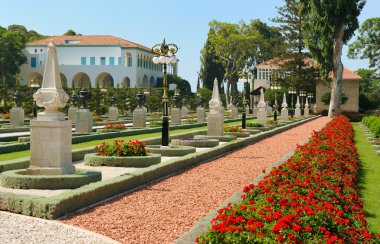 Bahai Gardens near Acre clipart