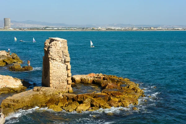 Απομεινάρια των τειχών φρούριο της Acre — Φωτογραφία Αρχείου