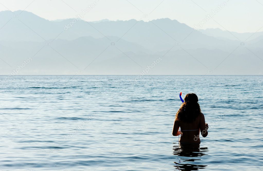 Girl in the Red Sea