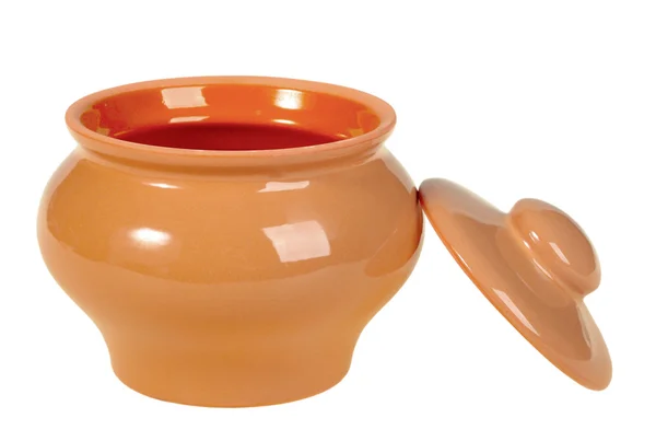 One opening ceramic pot — Stock Photo, Image