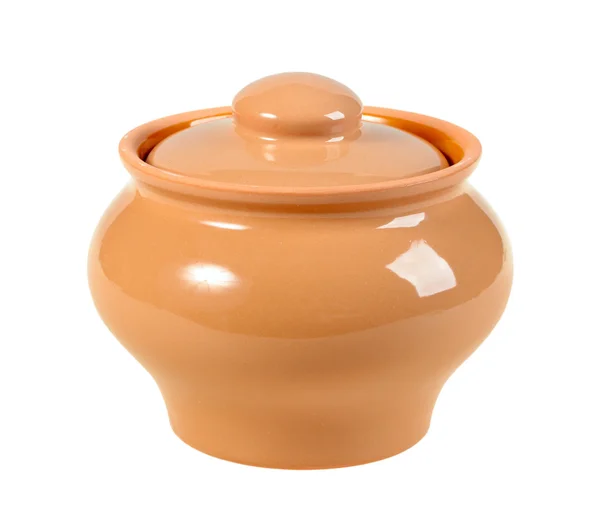 One a closed ceramic pot — Stock Photo, Image