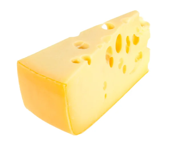 Parte de setor de queijo amarelo — Fotografia de Stock