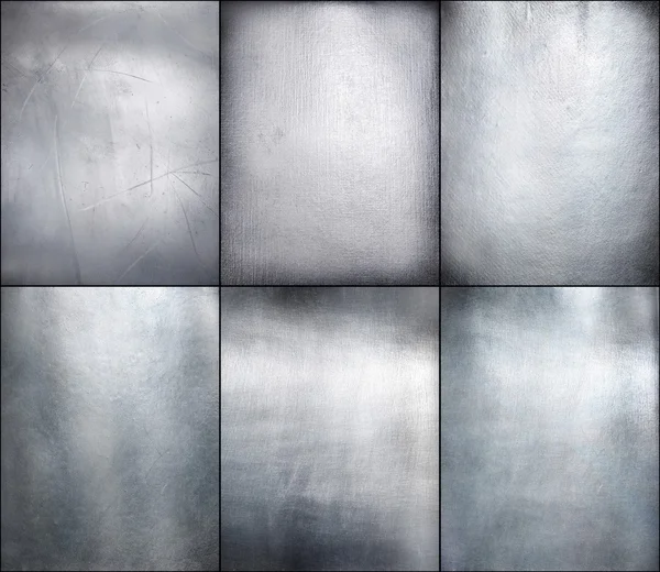 Set Metallplatte Stahl Hintergrund. — Stockfoto